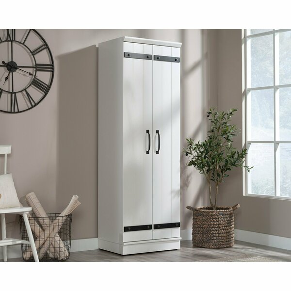 Sauder Homeplus Storage Cabinet Glw , Four adjustable shelves for customizable storage options 430336